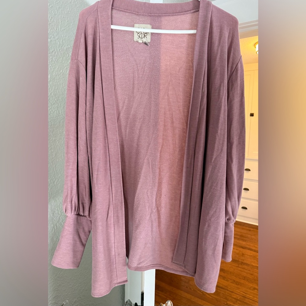 Chaser Blush Pink Knit Cardigan